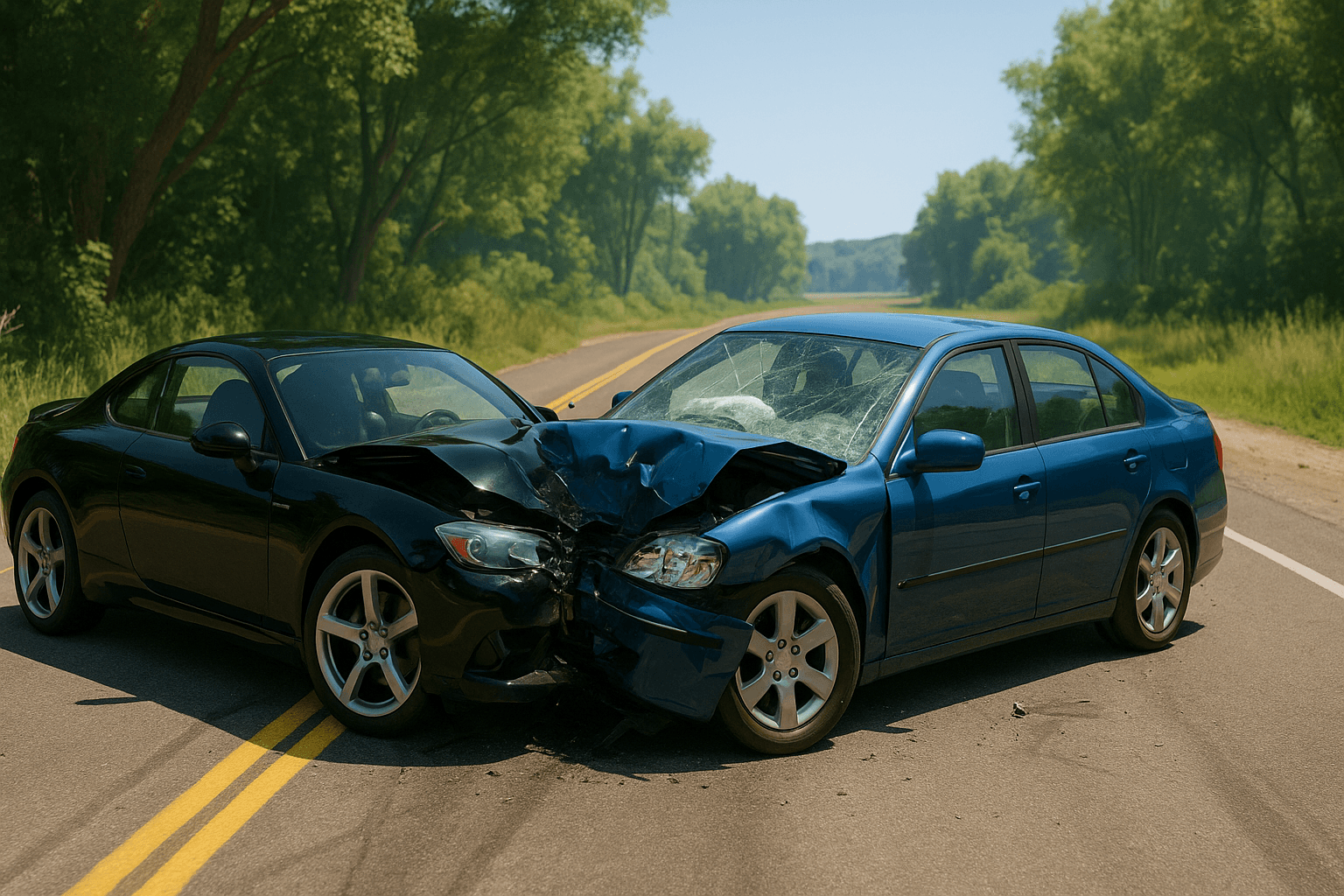 Double Car Collision