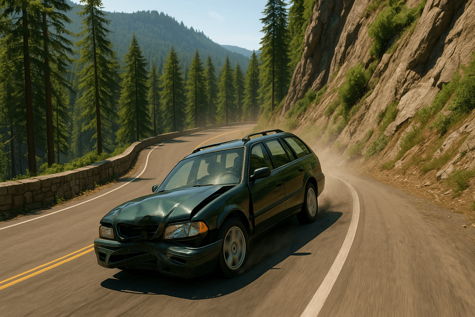Downhill Brakes Fail
